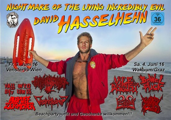 Nightmare of the living incredibly evil David Hasselhehn @ Venster99, Vienna