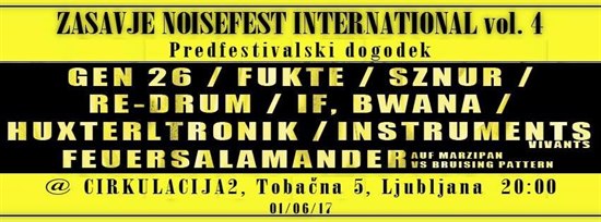 ZNFI Preshow @ Cirkulacija2, Ljubljana, SLOVENIA