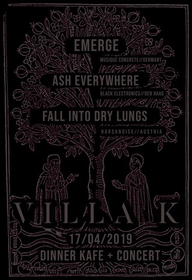 Ear Purification Tour Day 5 with EMERGE & Ash Everywhere @ Villa K, Den Haag, NETHERLANDS