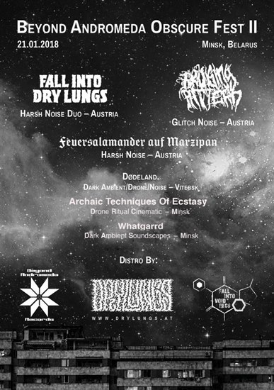 Beyond Andromeda Obscure Fest II @ Honey Artspace, Minsk, BELARUS