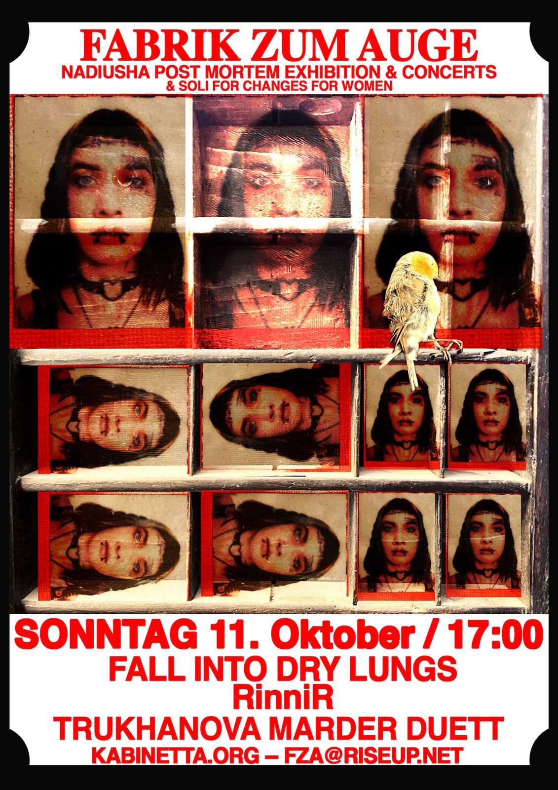 Trukhanova Marder Duett, RinniR & Fall Into Dry Lungs @ Fabrik zum Auge, Vienna